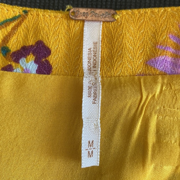 Free People Lost in You Yellow Floral Midi Dress - Picture 8 of 15